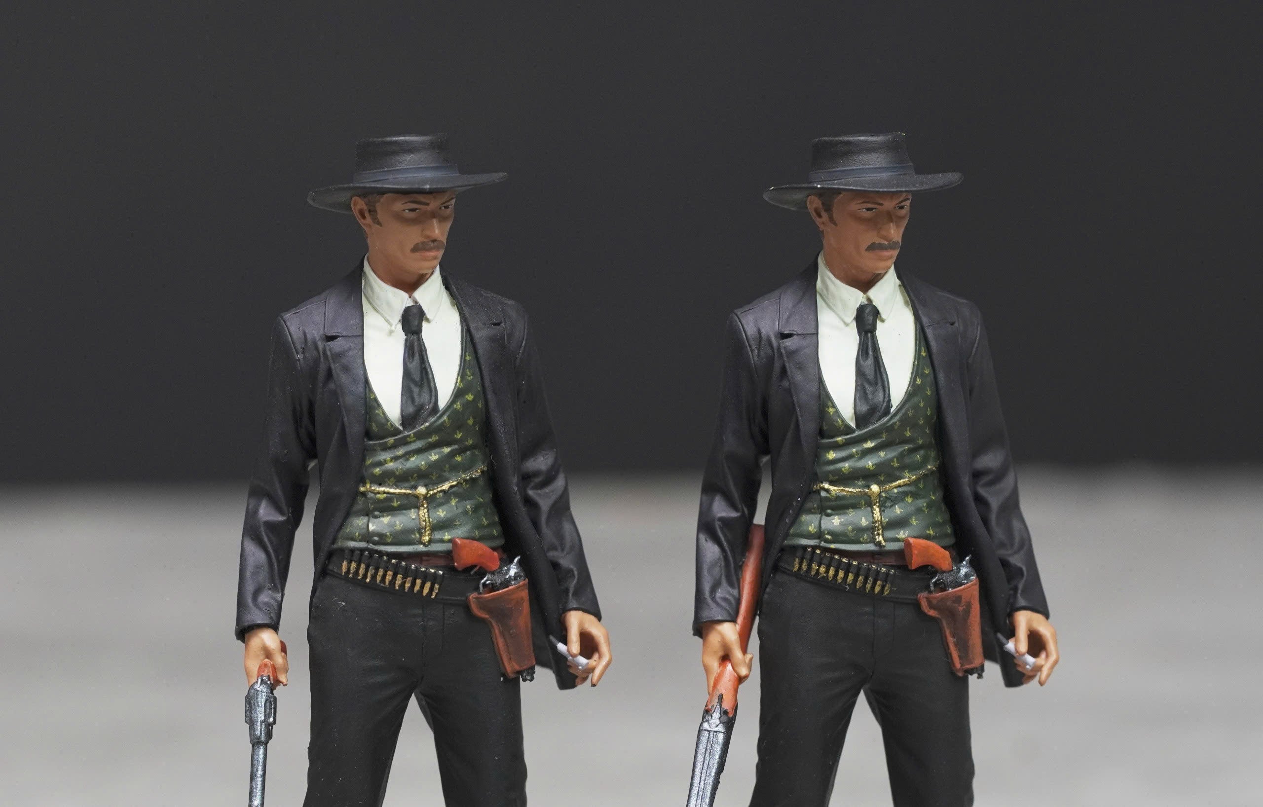 Bad cowboy figure HO 1/64 1/43 1/24 1/18 Scale handpaint high detail