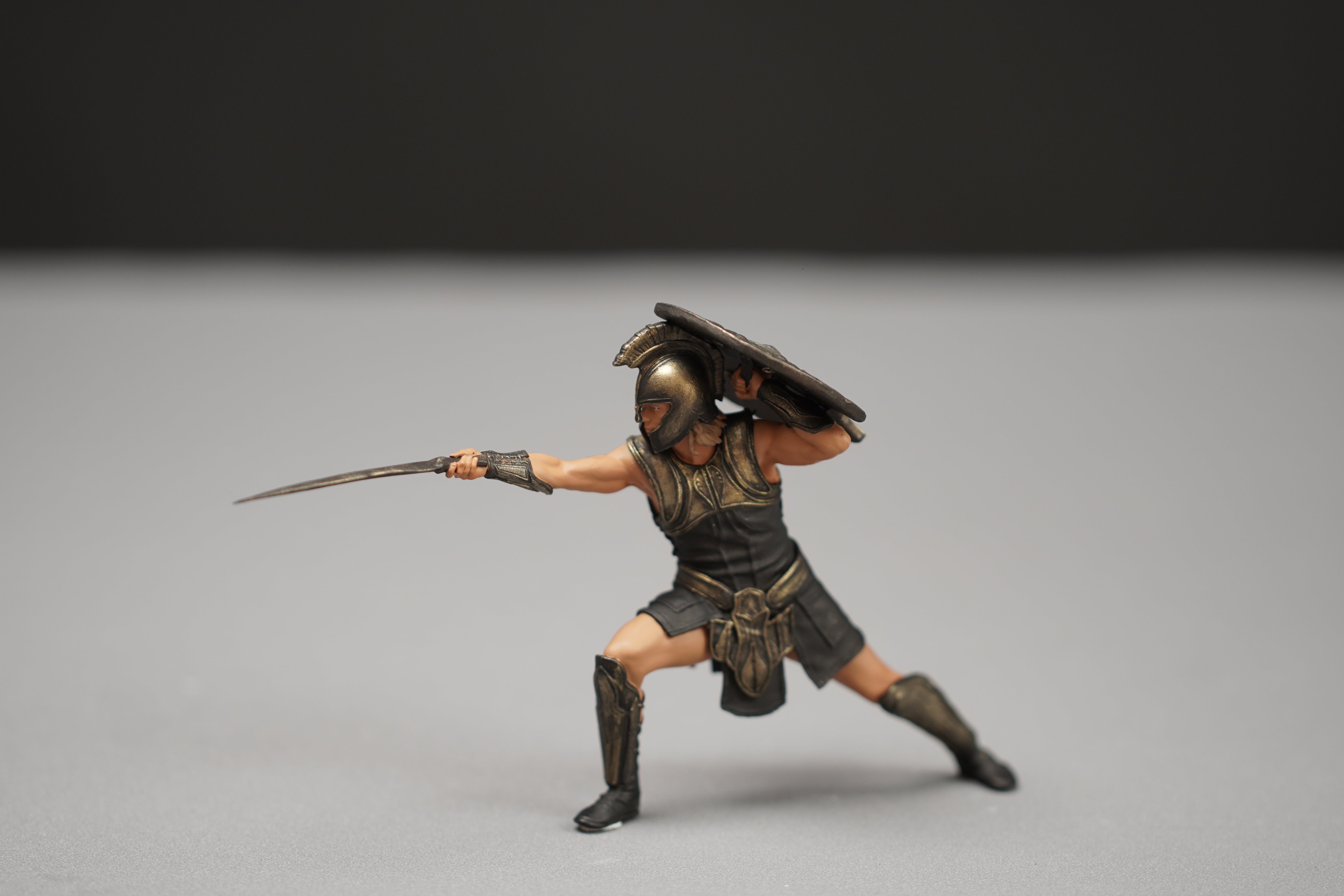 Troy warrior Brad figurine handpaint high detail 1:18 to HO scale