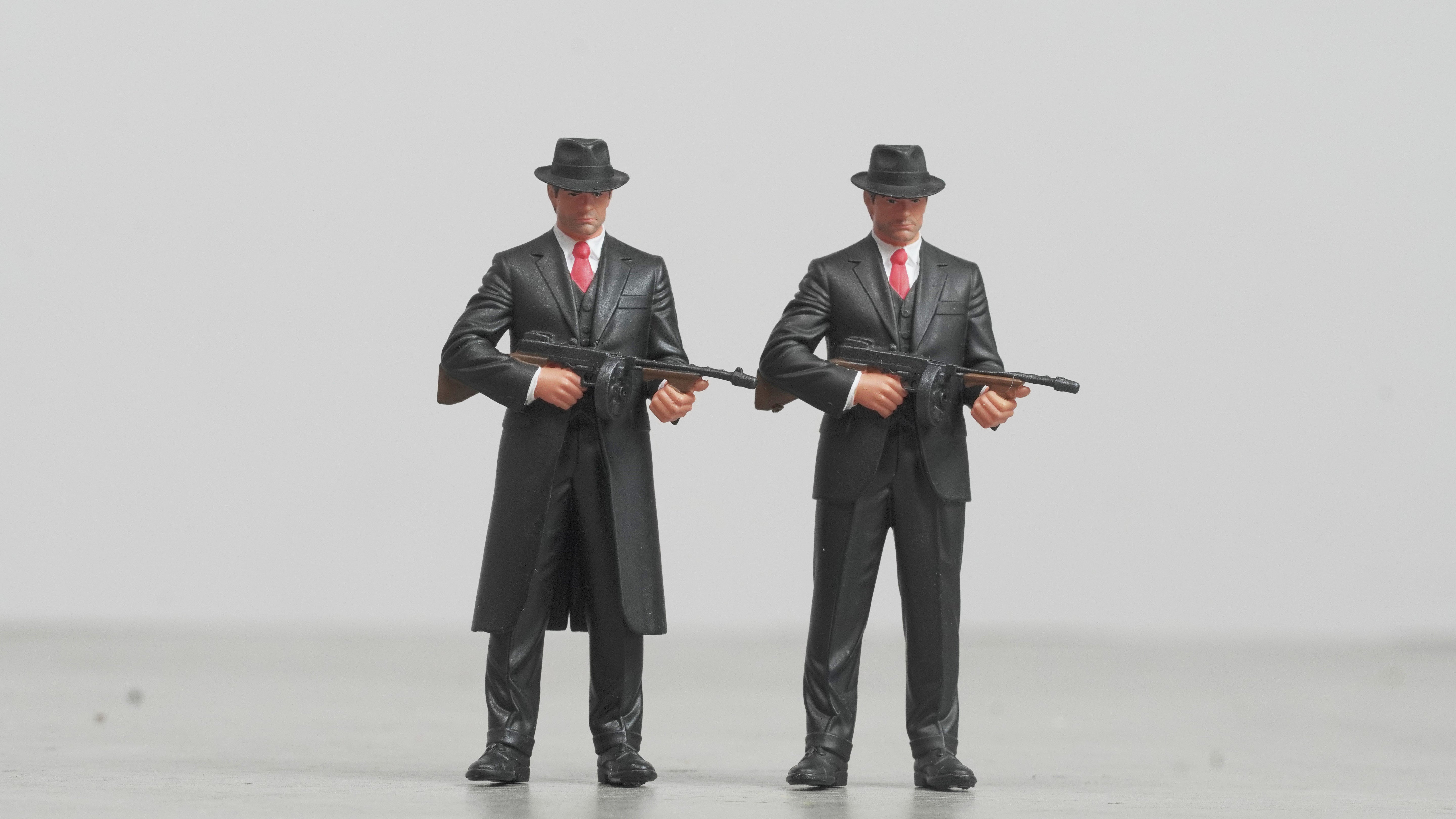 Mafia men figure handpaint high detail 1:18 to HO scale