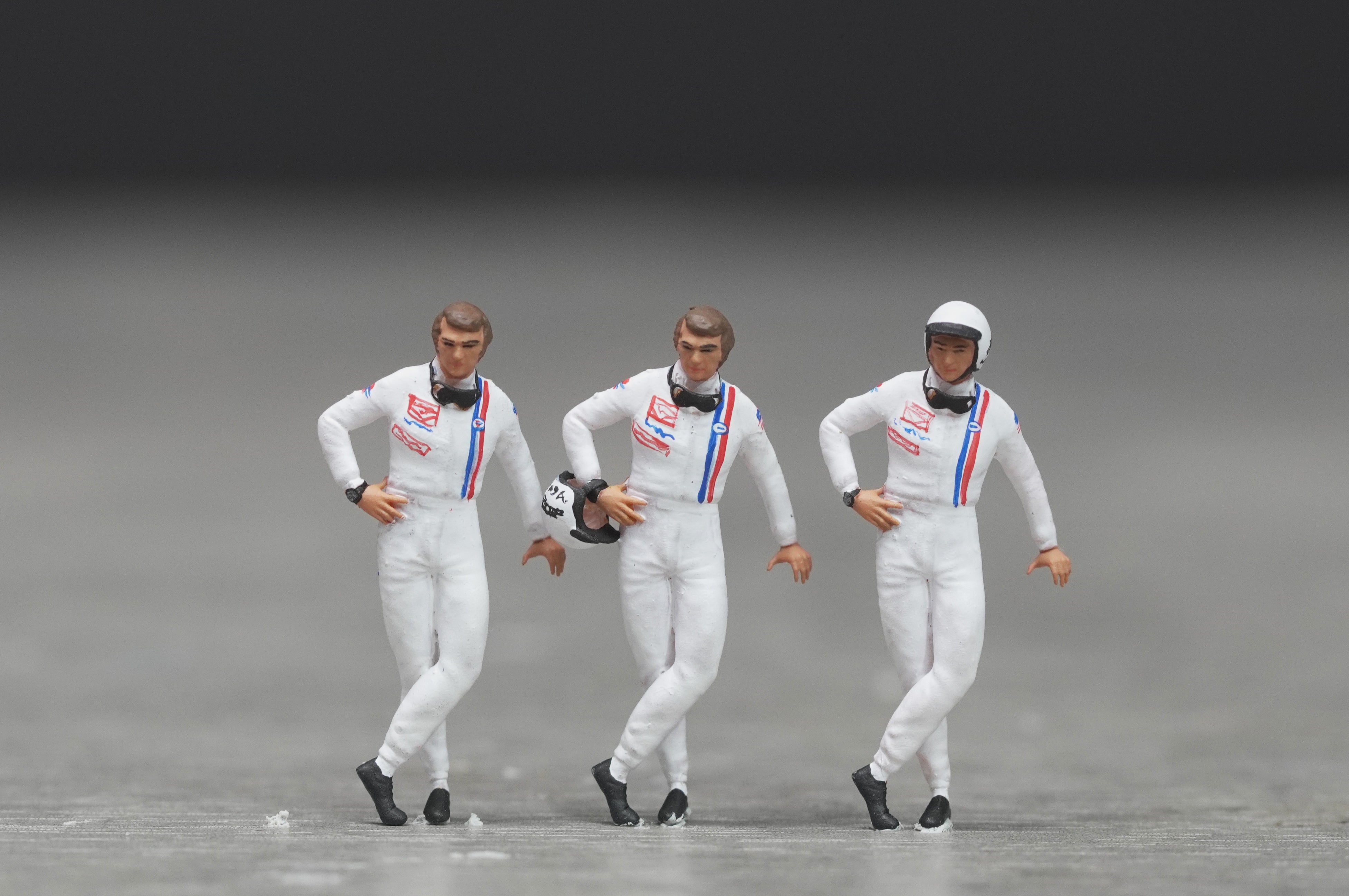 F1 Racer figure HO 1/64 1/43 1/24 1/18 Scale handpaint high detail AT45-47