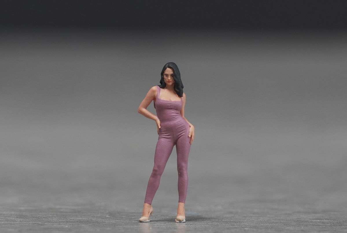 Sexy Girl figure HO 1/64 1/43 1/24 1/18 Scale handpaint high detail G77