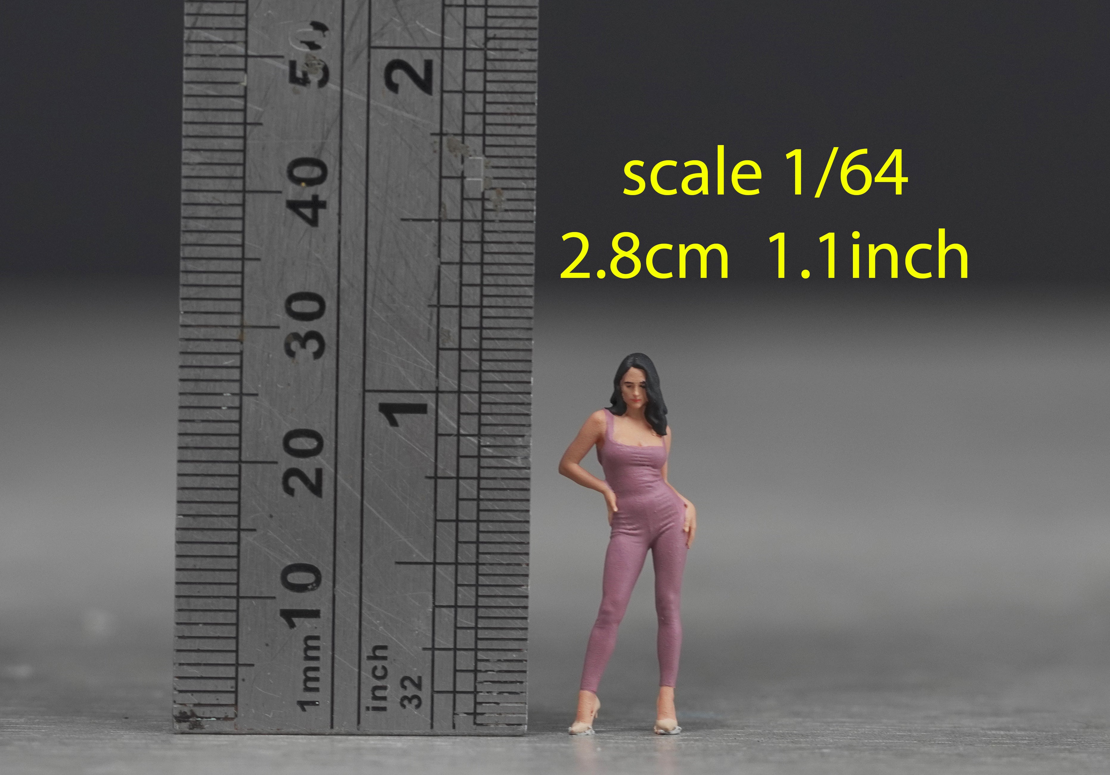 Sexy Girl figure HO 1/64 1/43 1/24 1/18 Scale handpaint high detail