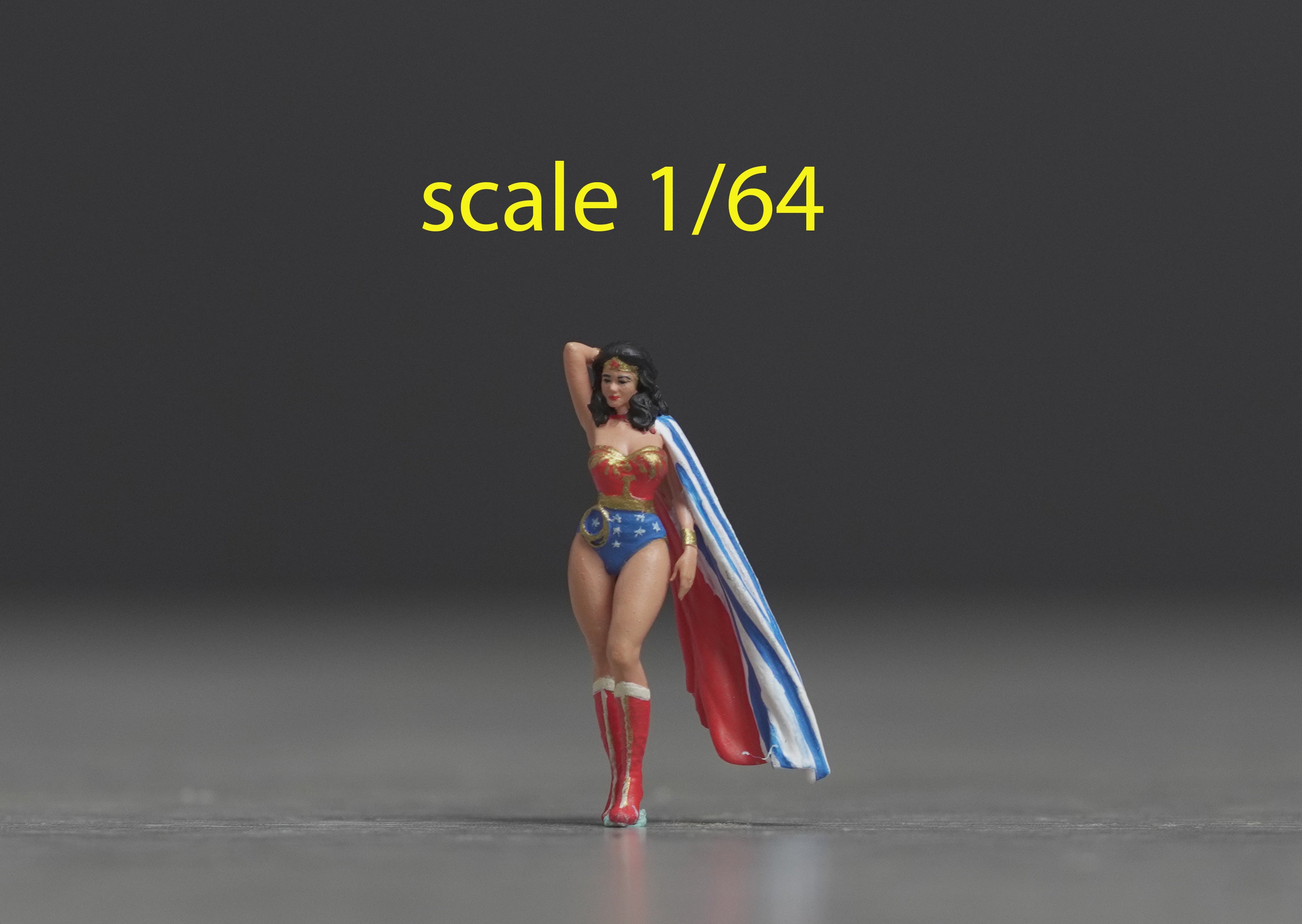 Wonderful woman figure HO 1/64 1/43 1/24 1/18 Scale handpaint high detail