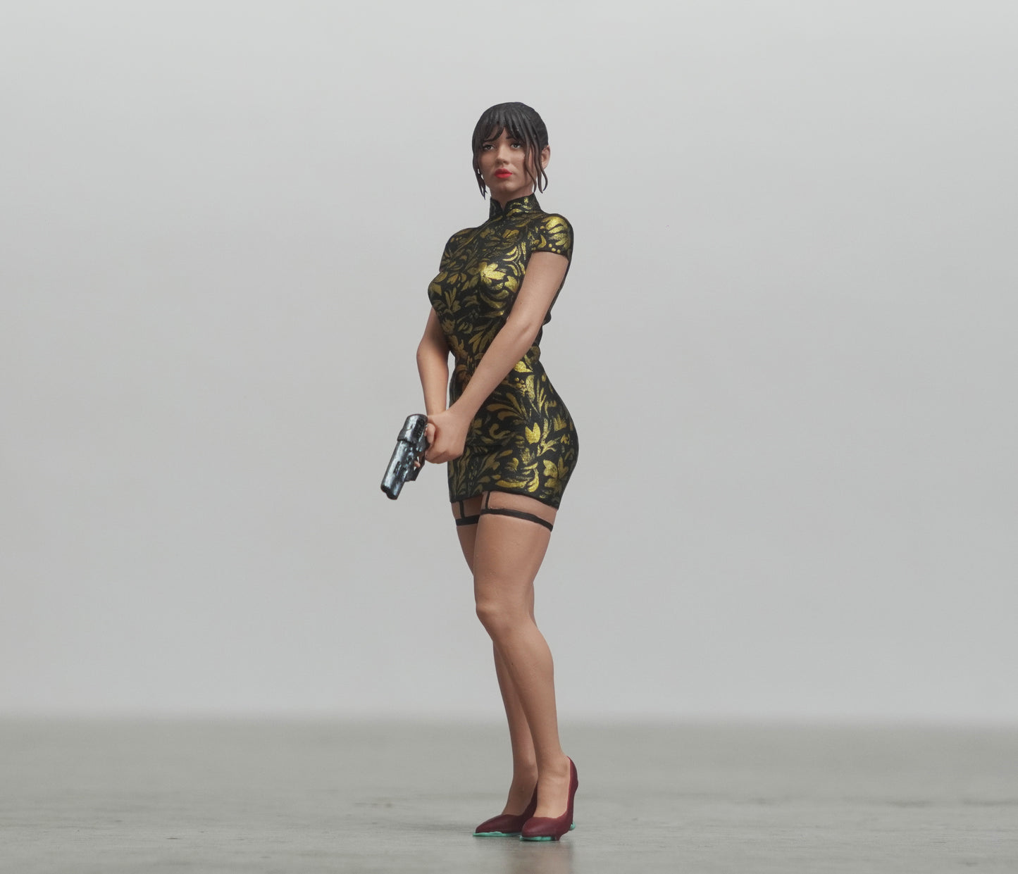 Sexy assassin figure HO 1/64 1/43 1/24 1/18 Scale handpaint high detail