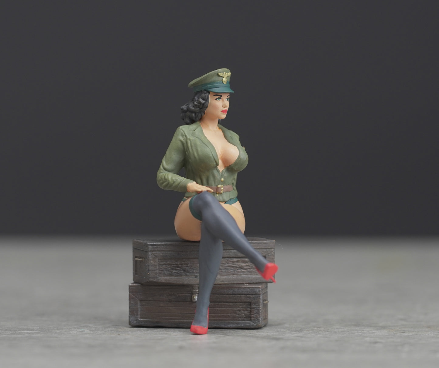 Pin Up Girl figure HO 1/64 1/43 1/24 1/18 Scale handpaint high detail