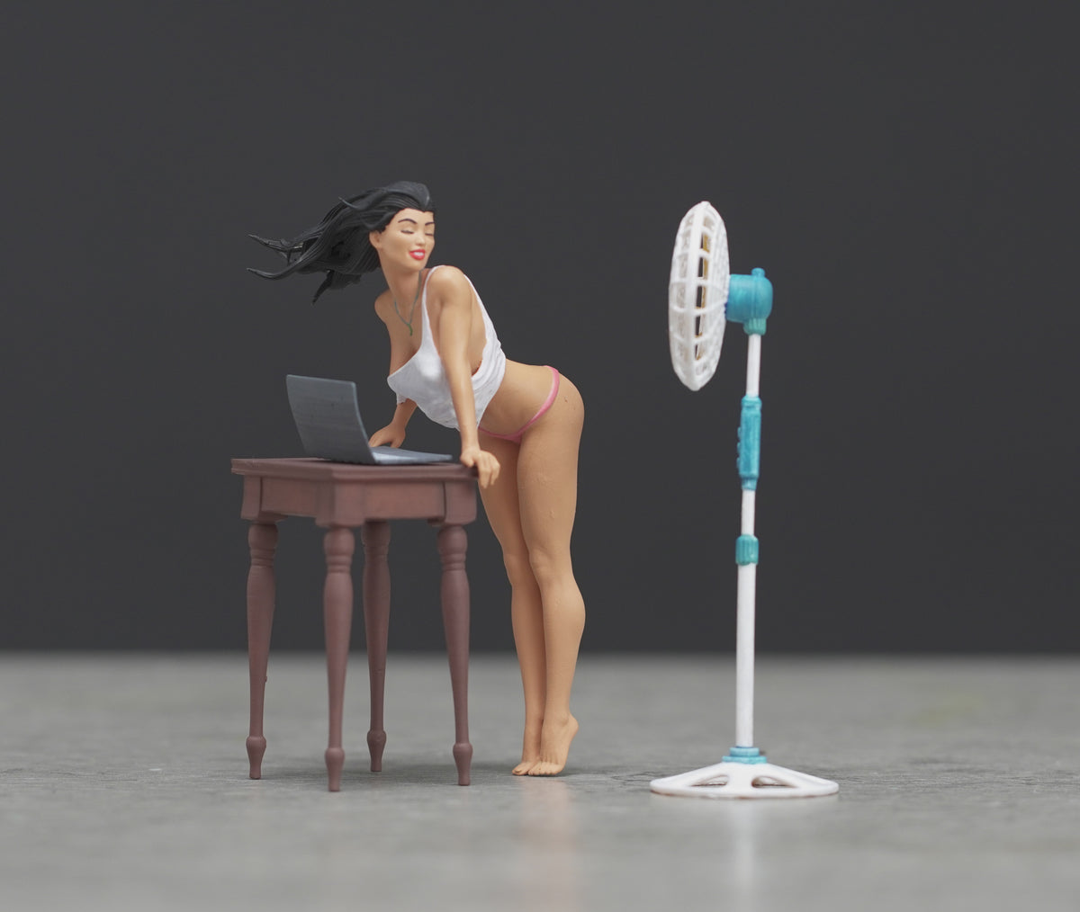 Sexy Pin Up Girl figure HO 1/64 1/43 1/24 1/18 Scale handpaint high detail