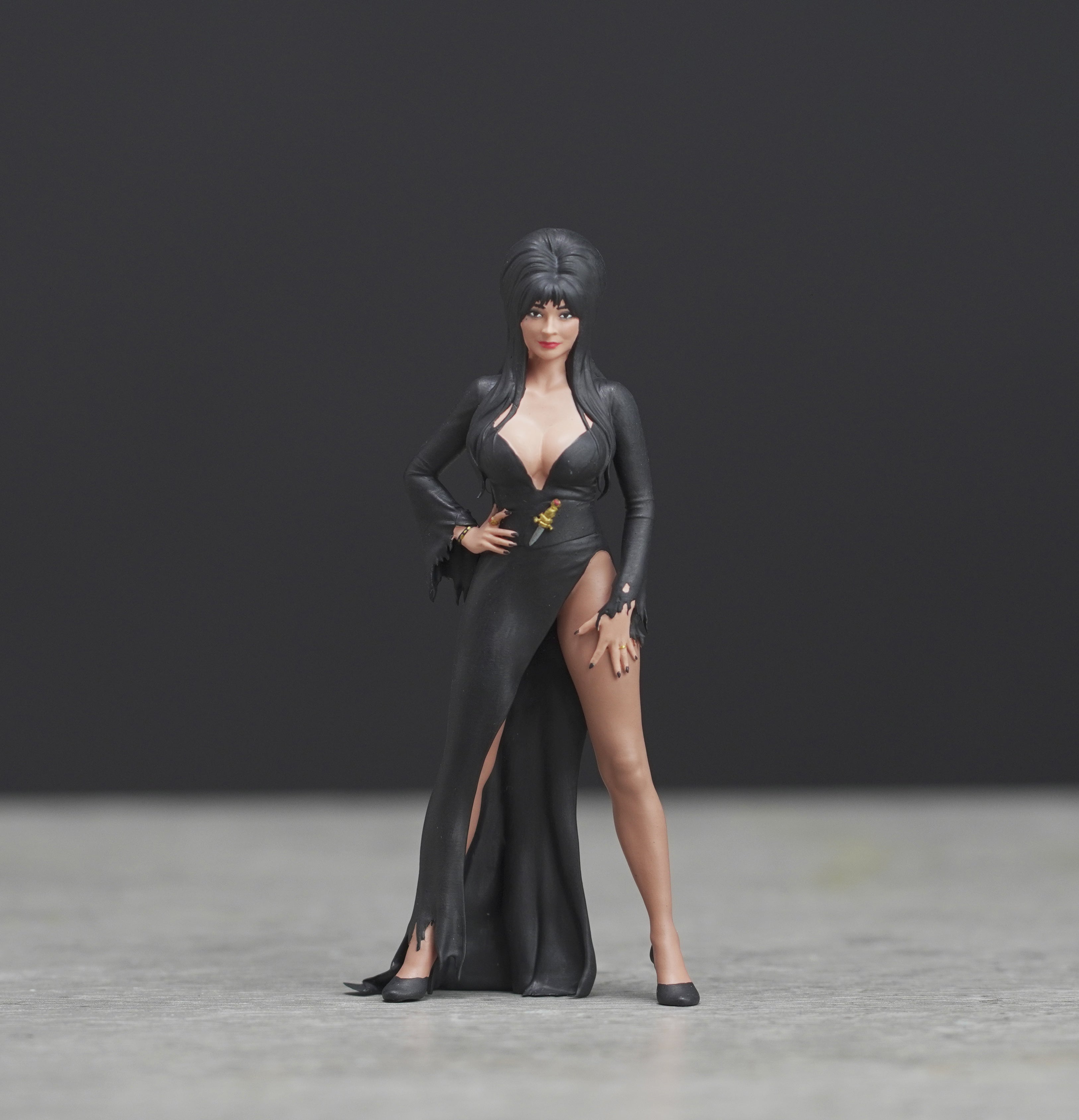 Black girl with thompson figure HO 1/64 1/43 1/24 1/18 Scale handpaint high detail G89-90
