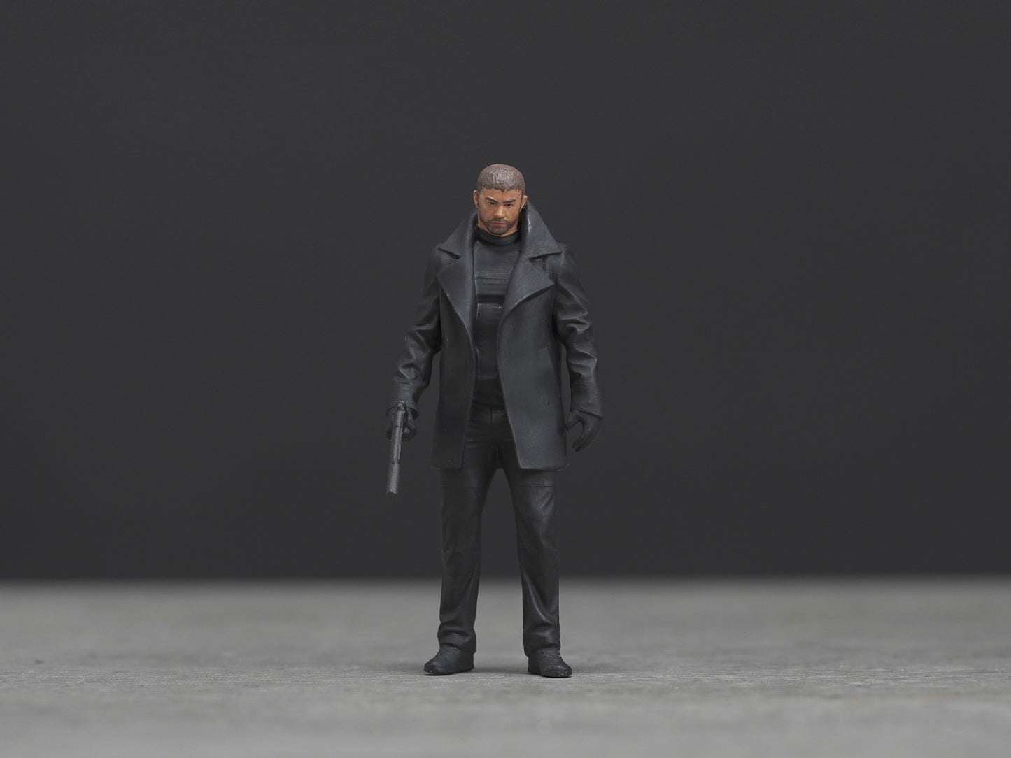 Man with gun figure HO 1/64 1/43 1/24 1/18 Scale handpaint high detail