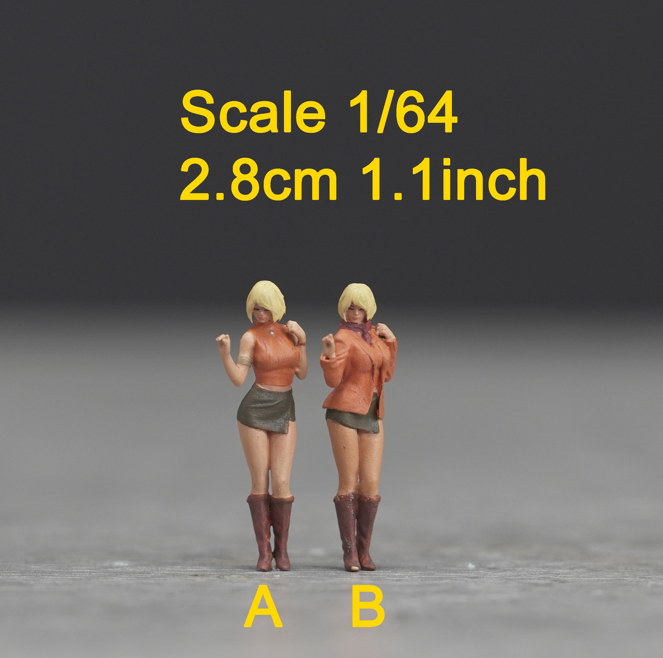 Evil figure HO 1/64 1/43 1/24 1/18 Scale handpaint high detail GE46,47