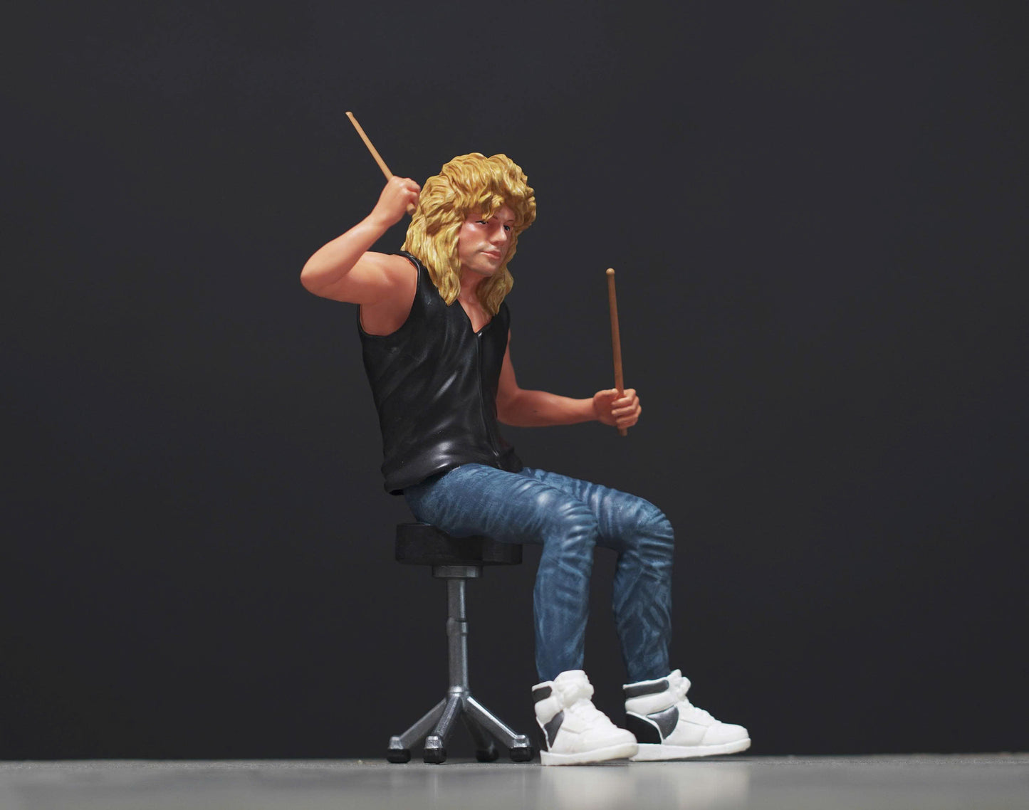 Drummer figure handpaint high detail 1:18 scale