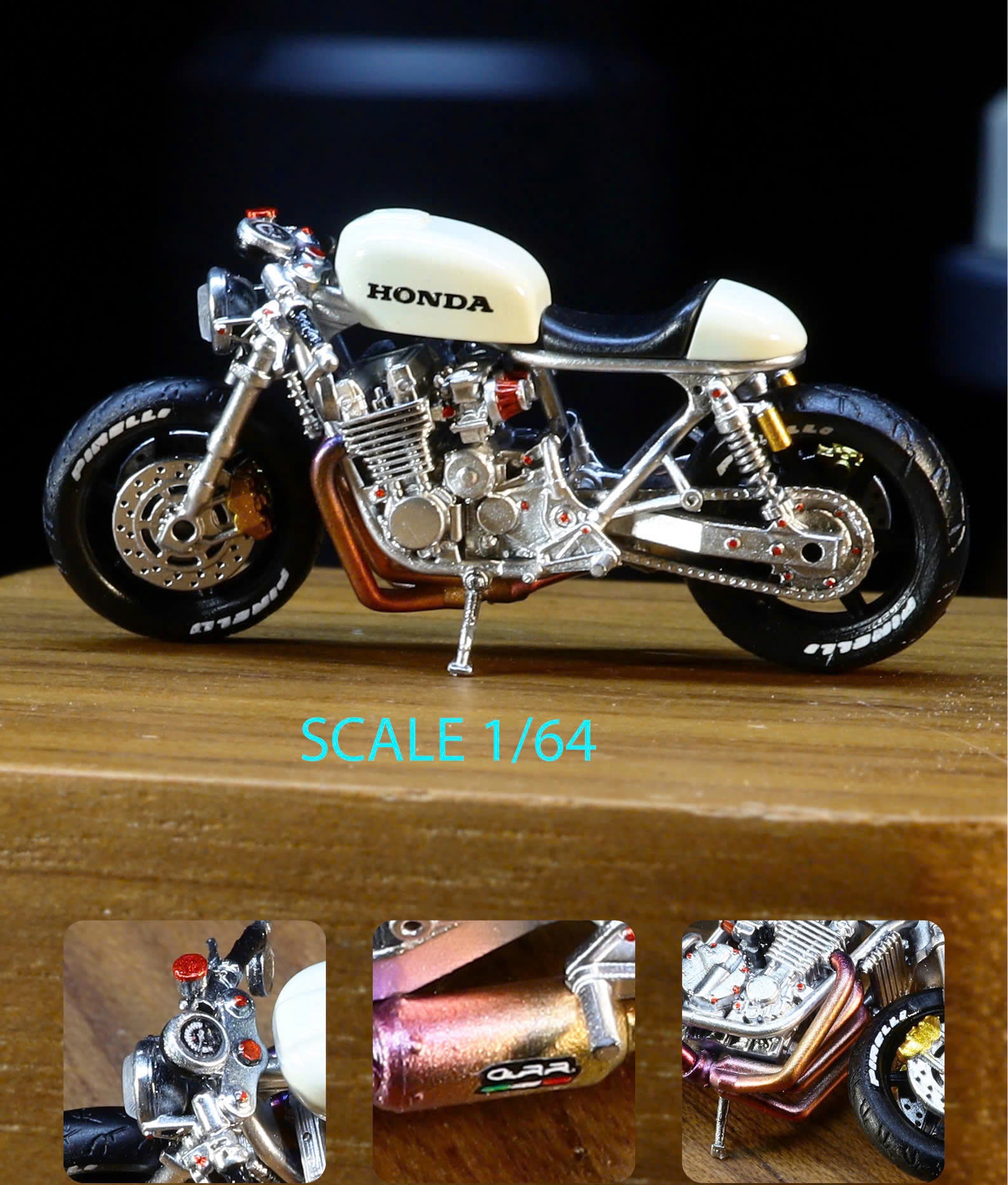 Motocycle bike 1/64 scale handpaint high detail