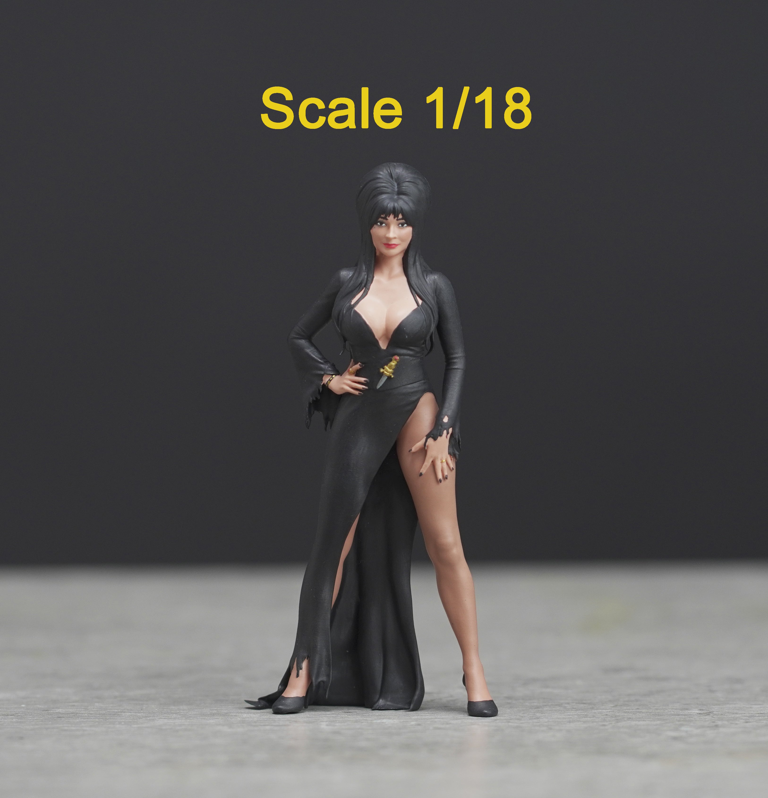 Black girl with thompson figure HO 1/64 1/43 1/24 1/18 Scale handpaint high detail G89-90