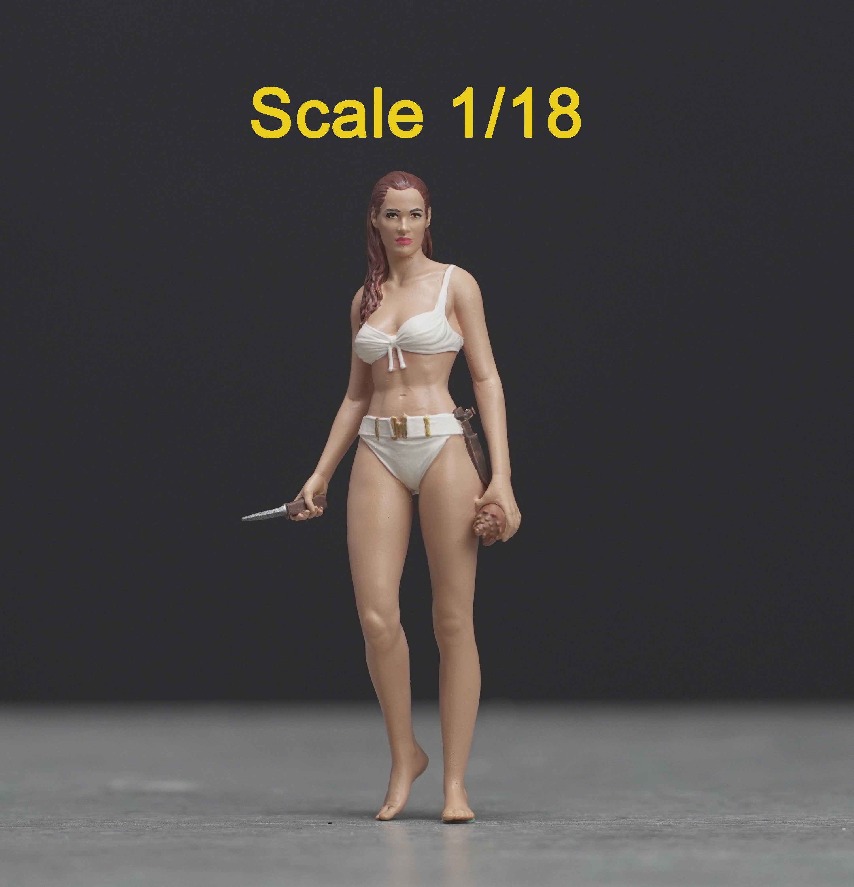 Spy girl figure HO 1/64 1/43 1/24 1/18 Scale handpaint high detail