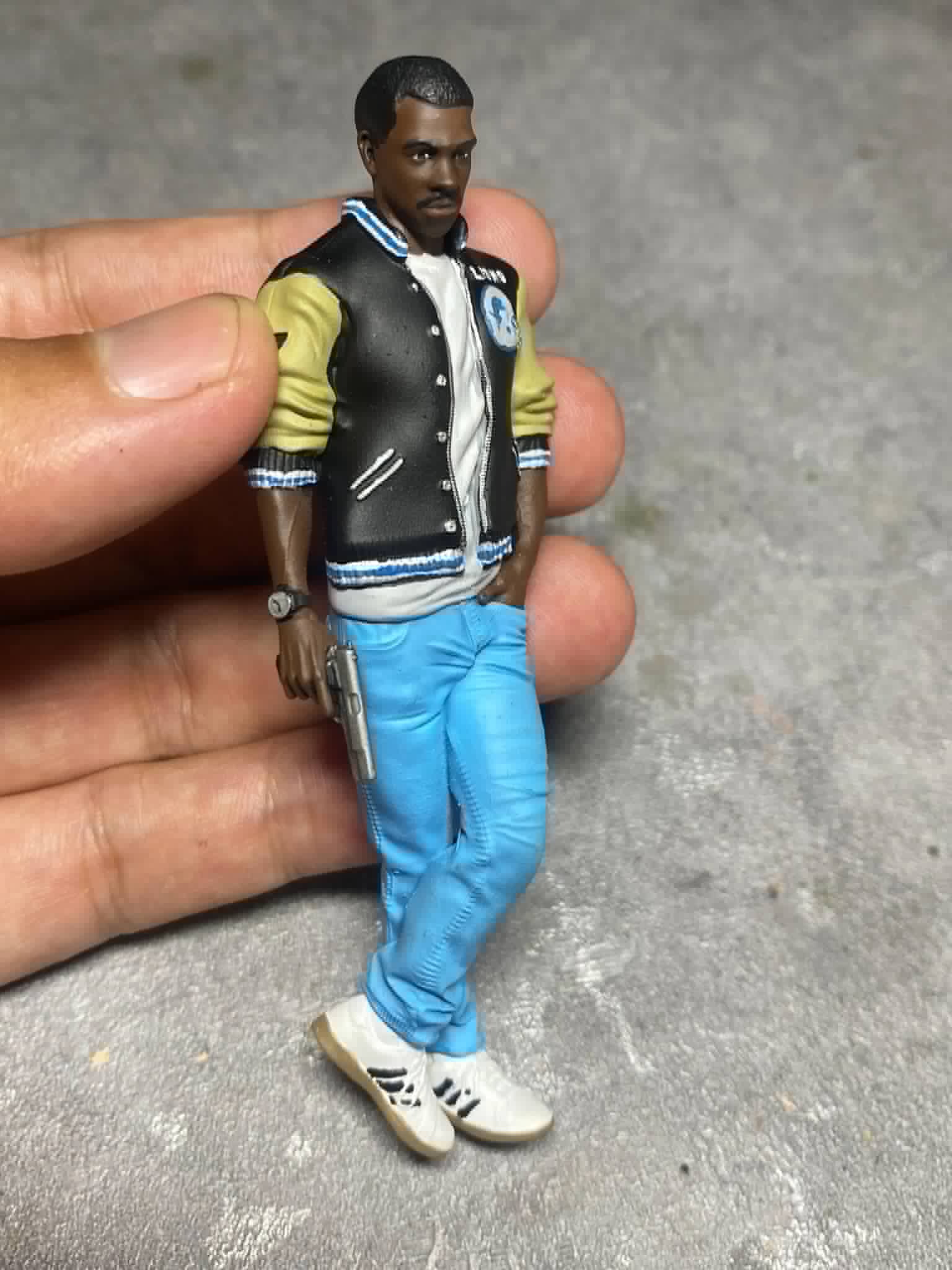 Eddie Beverly figurine handpaint high detail 1:18 to HO scale
