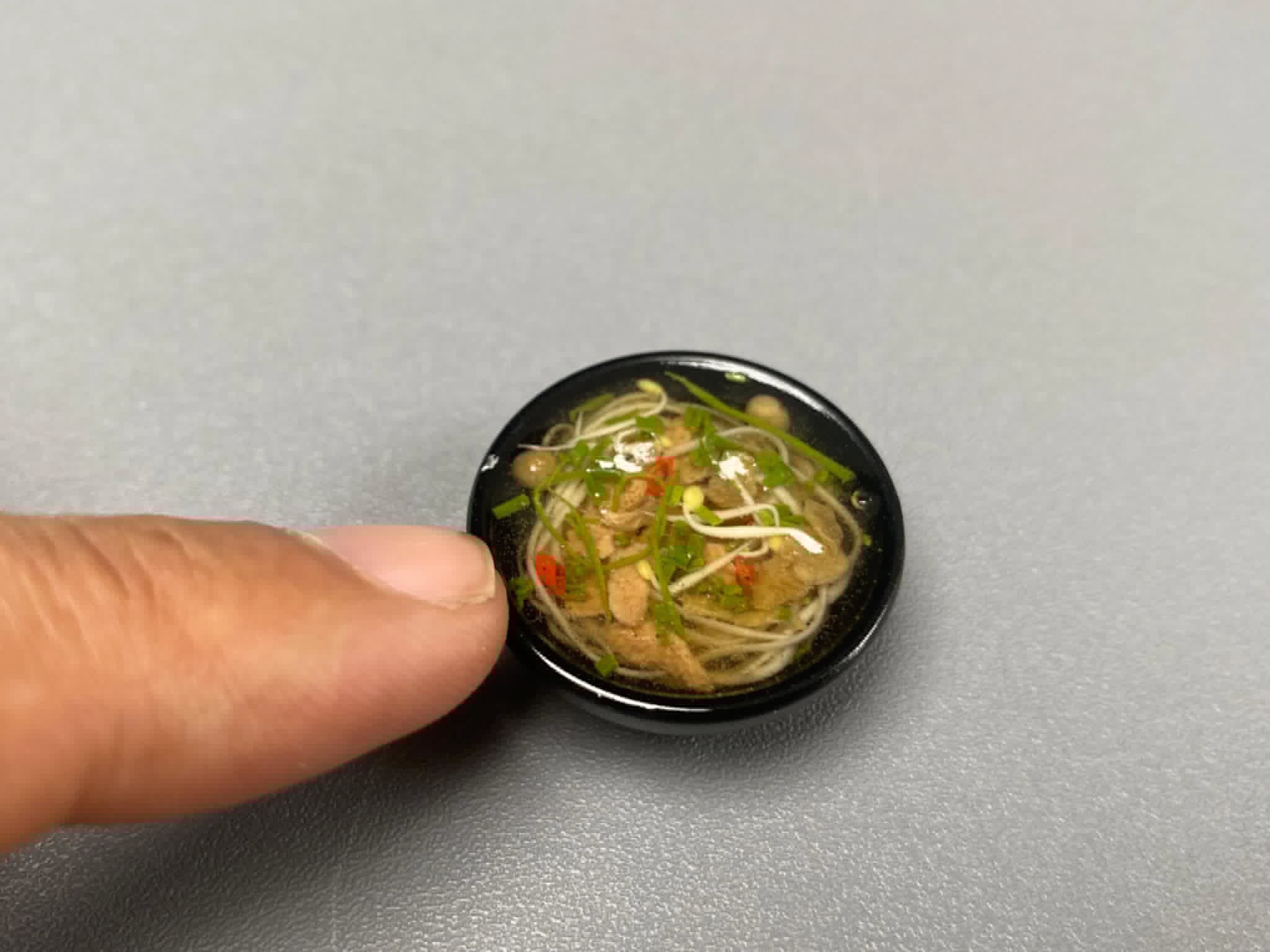 1/12 Pho vietnamese Beef noodle soup clay miniature