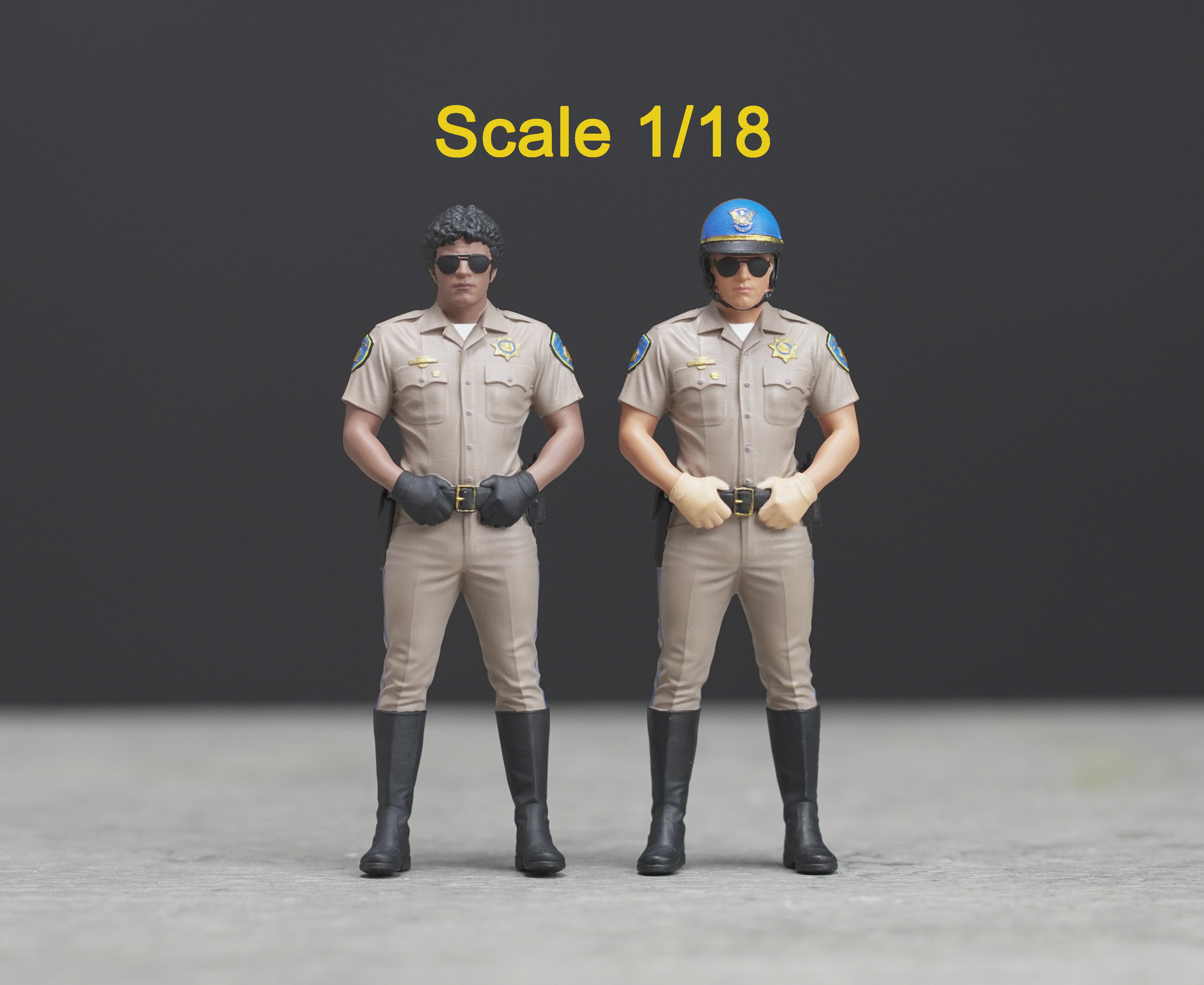 CHIP highway patrol high detail painted scale 1/18