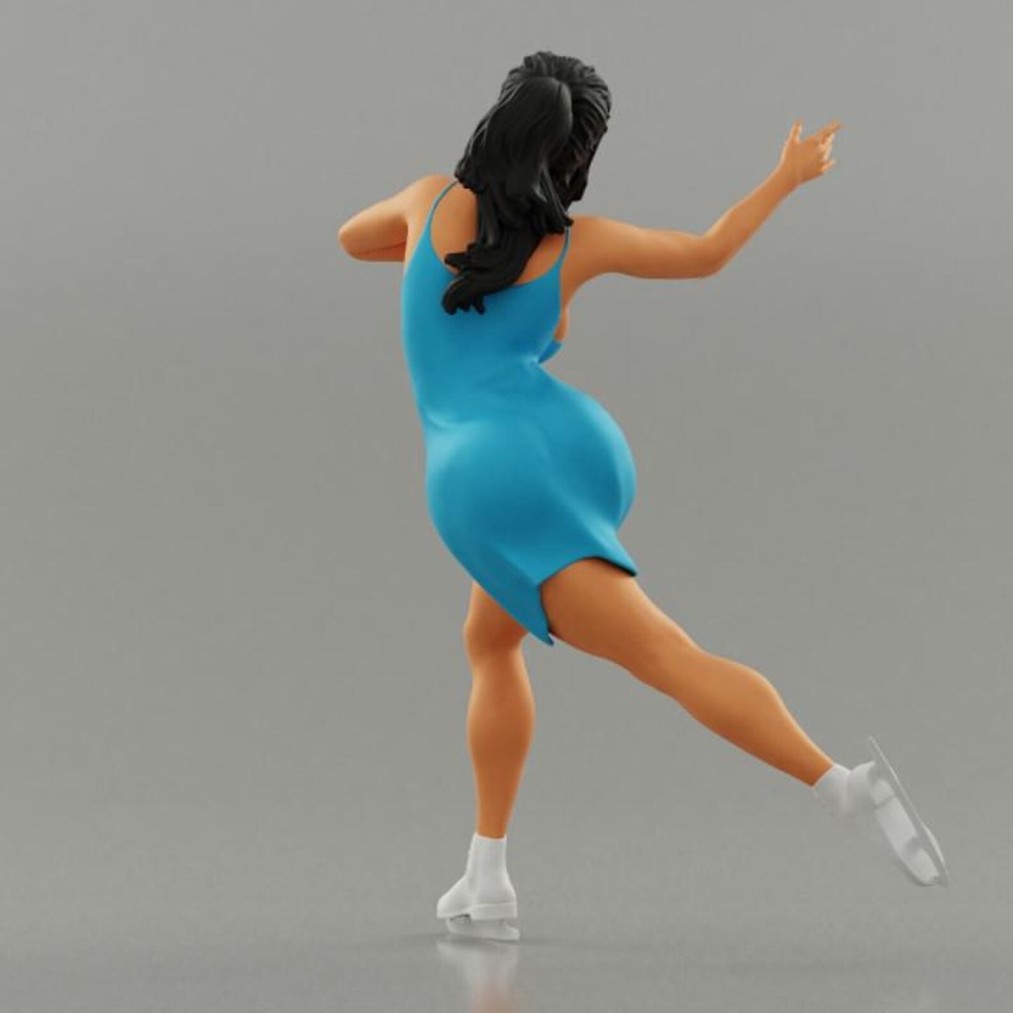 Ice skating figure HO 1/64 1/43 1/24 1/18 Scale handpaint high detail