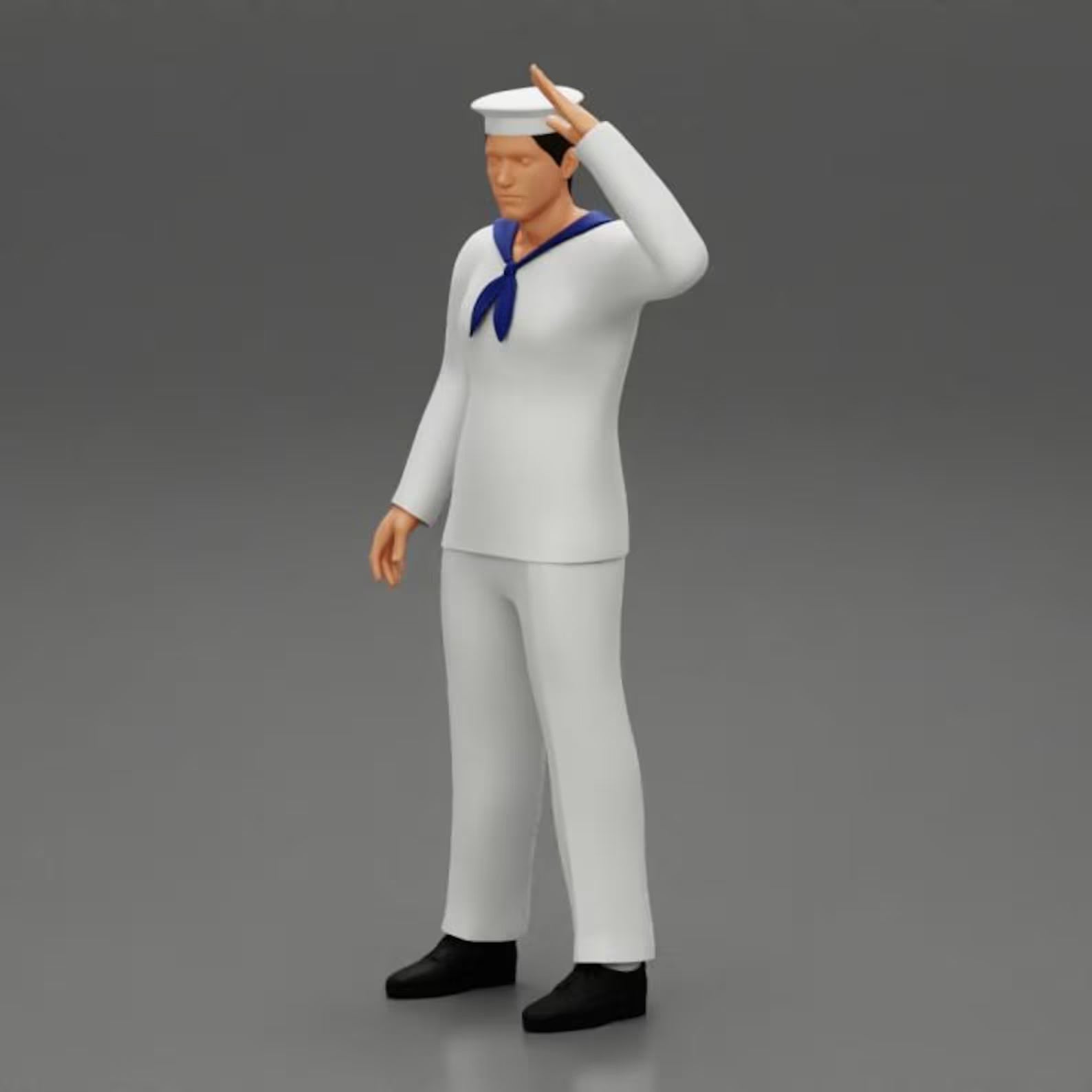 Navy figure HO 1/64 1/43 1/24 1/18 Scale handpaint high detail