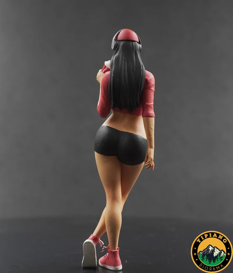 Sexy headphone girl drinking figure handpaint high detail All scale