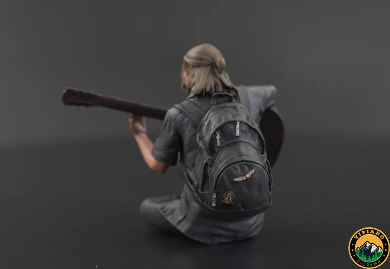 Ellie play guitar TLOU handpaint high detail 1/24 1/18 scale