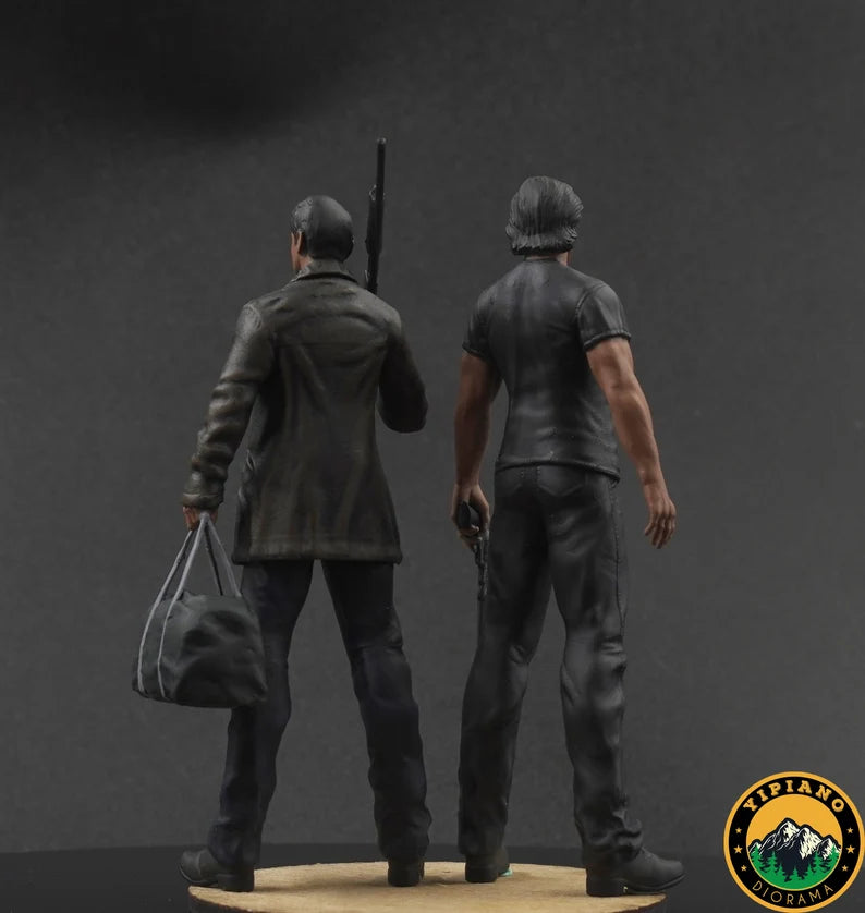 2 men figure handpaint high detail 1/18 to HO scale