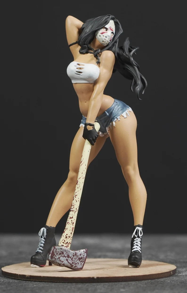Jason Girl figure (For Custom) 1:18 to HO scale handpaint high detail