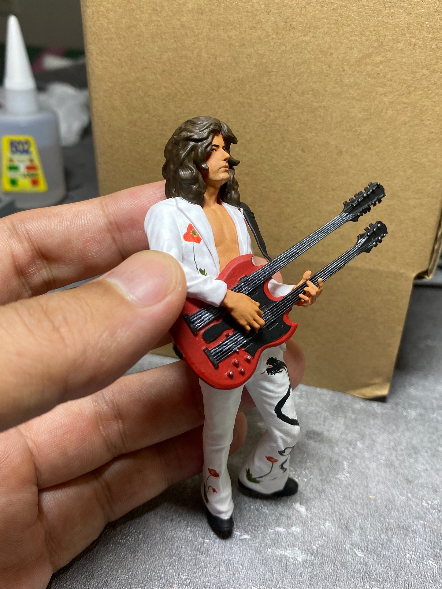 Jim page rocker figure handpaint high detail 1:18 to HO scale