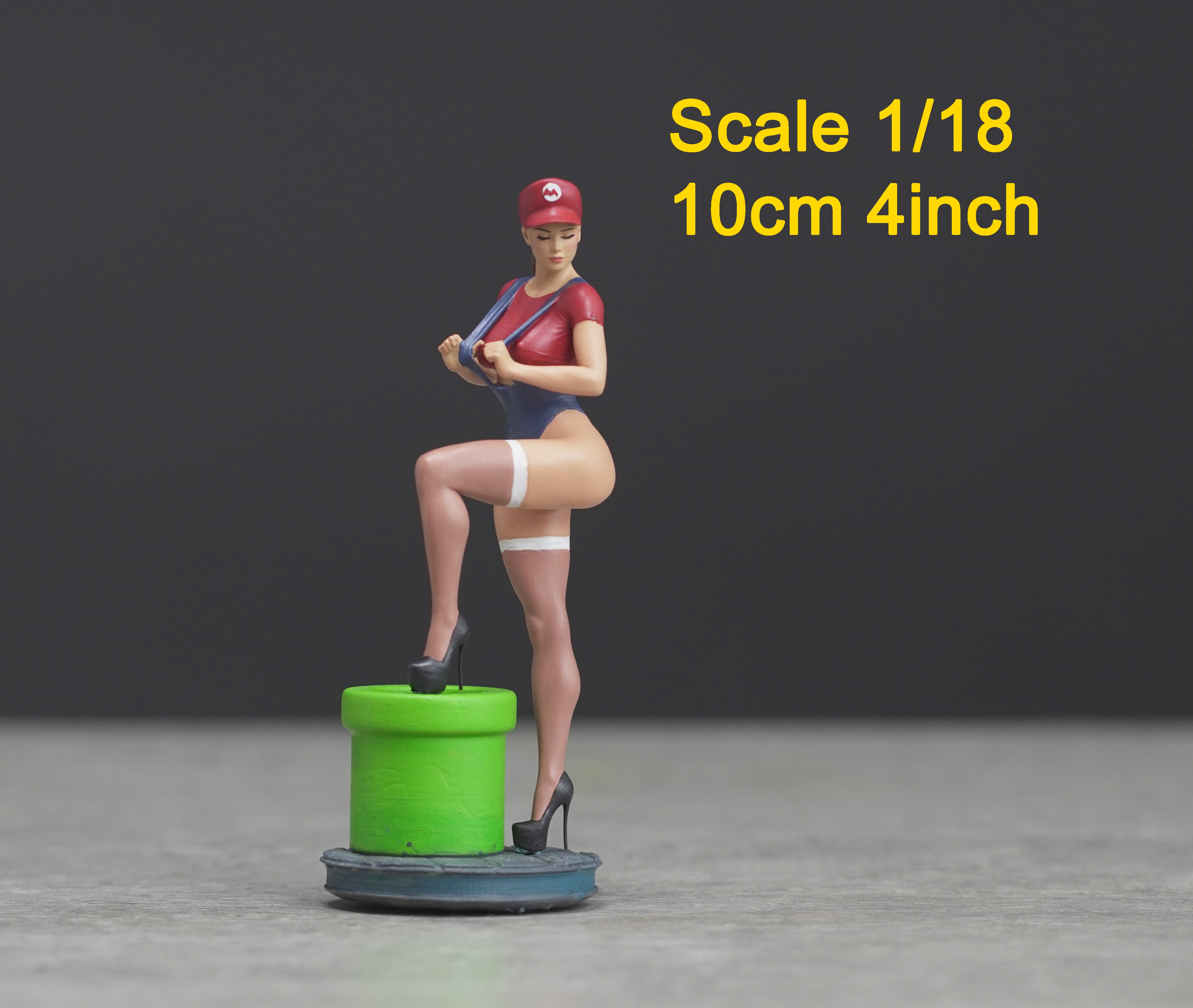 Pin Up Girl figure HO 1/64 1/43 1/24 1/18 Scale handpaint high detail