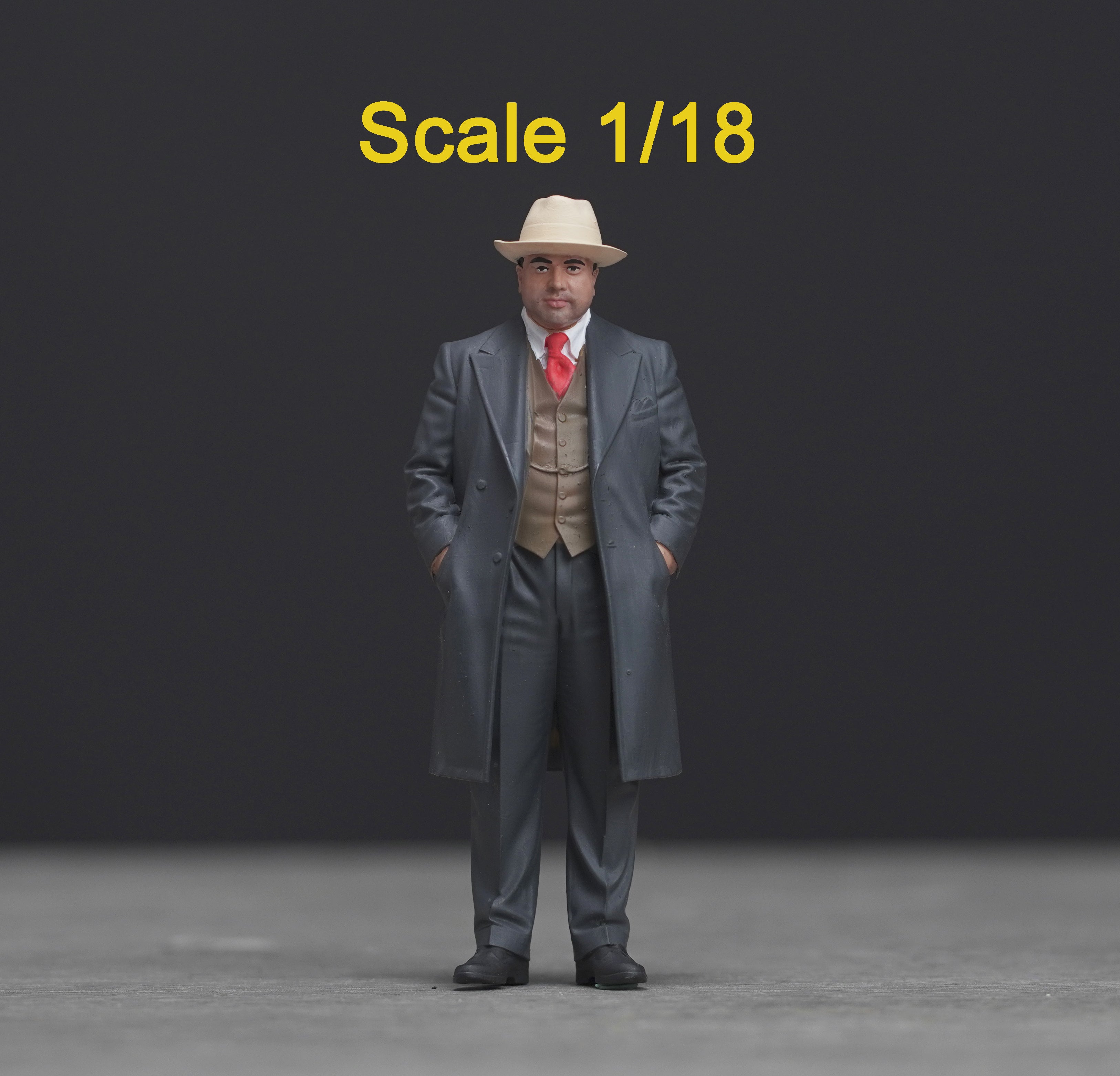 Capone mafia figure HO 1/64 1/43 1/24 1/18 Scale handpaint high detail