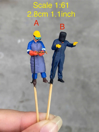 Welder figure HO 1/64 1/43 1/24 1/18 Scale handpaint high detail