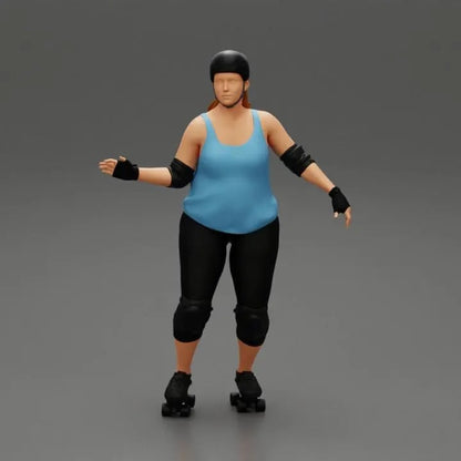 Skate figure HO 1/64 1/18 1/43 Scale handpaint high detail
