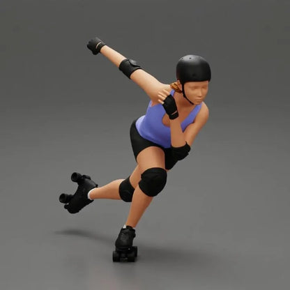 Skate figure HO 1/64 1/18 1/43 Scale handpaint high detail