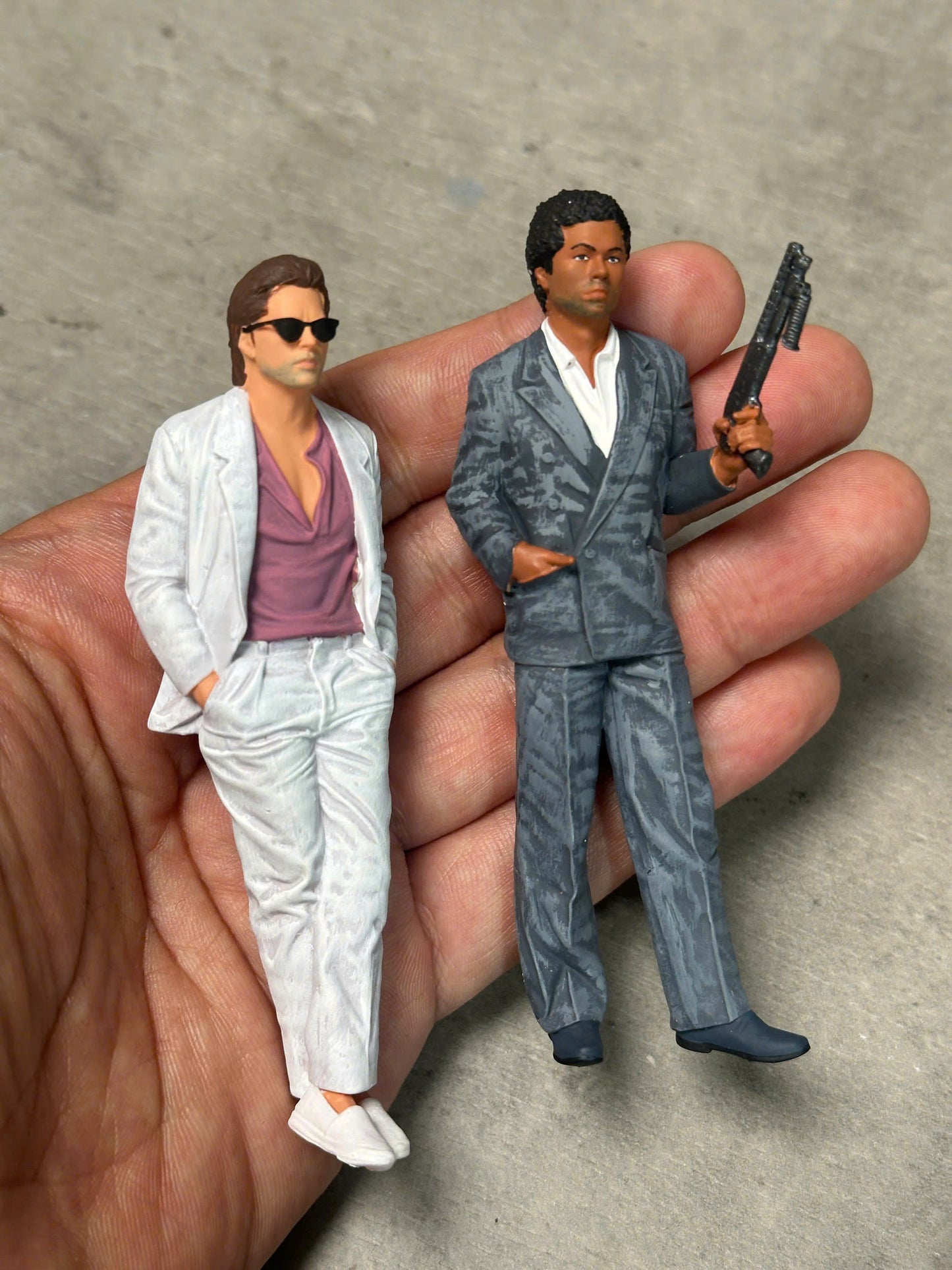 Vice man figure HO 1/64 1/43 1/24 1/18 Scale handpaint high detail