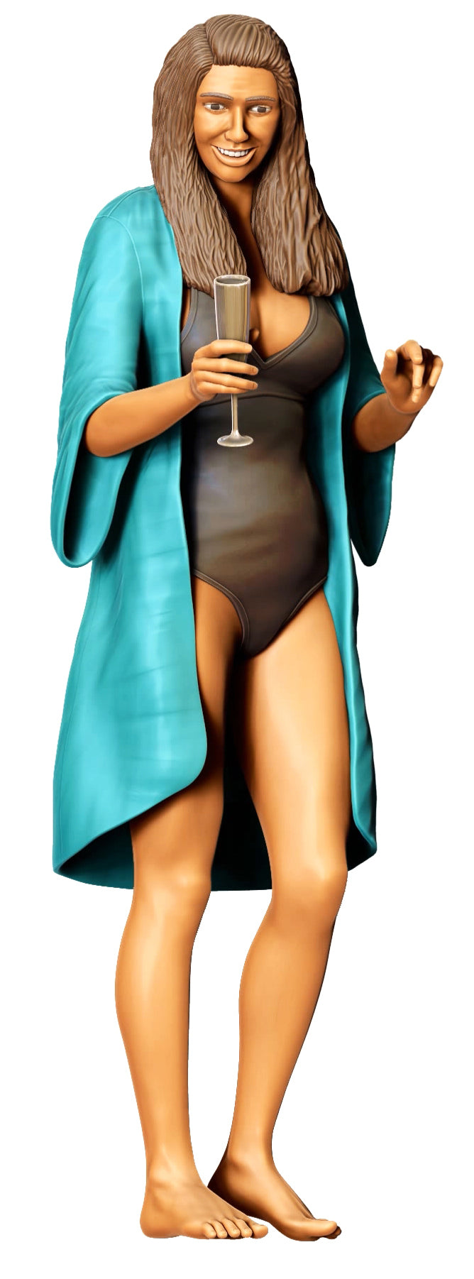 Pool paty prople  figure HO 1/64 1/18 1/43 Scale handpaint high detail