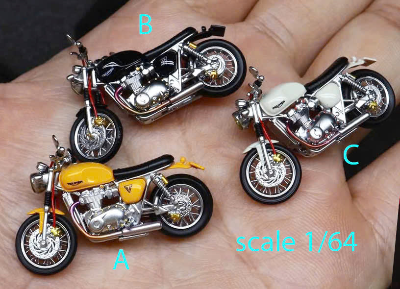 Motorcycle bike 1/64 scale handpaint high detail