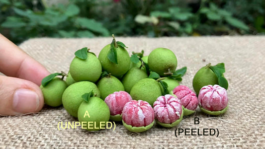 1/12 Pomelo grapefruit Miniature Fruit ( 3pcs)