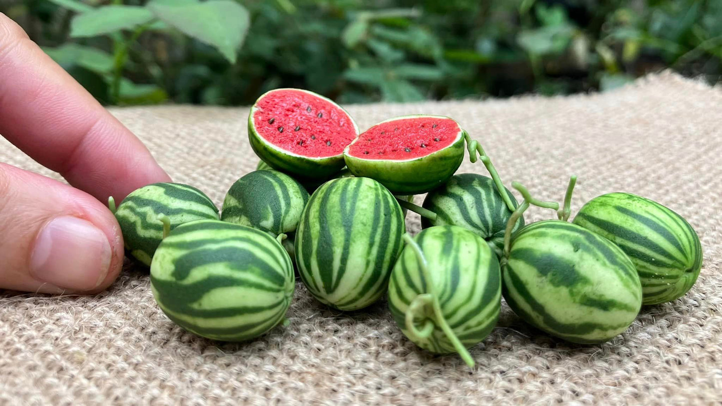 1/12 Watermelon Miniature Fruit (3 pcs - NOT BAMBOO BASKET)