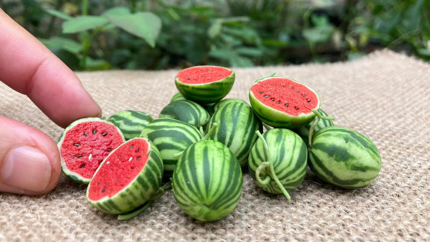1/12 Watermelon Miniature Fruit (3 pcs - NOT BAMBOO BASKET)