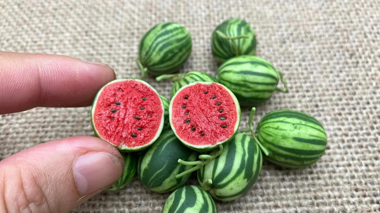 1/12 Watermelon Miniature Fruit (3 pcs - NOT BAMBOO BASKET)