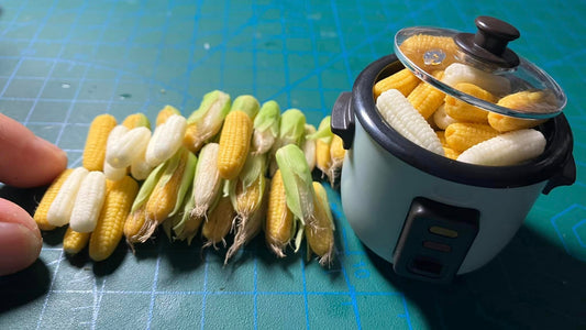 1/12 Corn Clay Miniature Fruit (3 pcs - NOT INCLUDE ELECTRIC COOKER)
