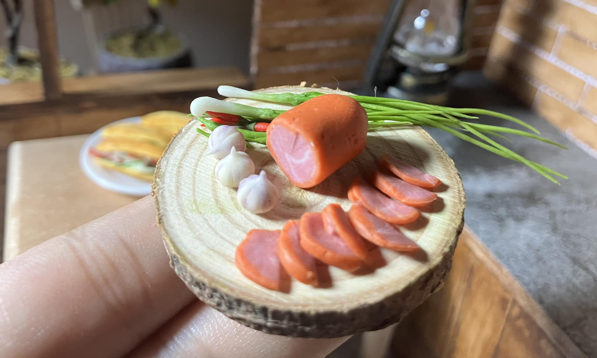 1/12 VietNameese Ham Clay Miniature Food