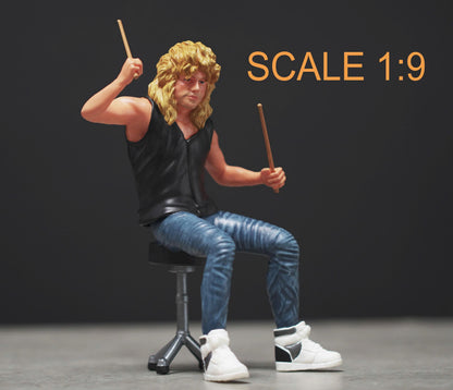 Drummer figure handpaint high detail 1:18 scale