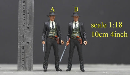 Bad cowboy figure HO 1/64 1/43 1/24 1/18 Scale handpaint high detail