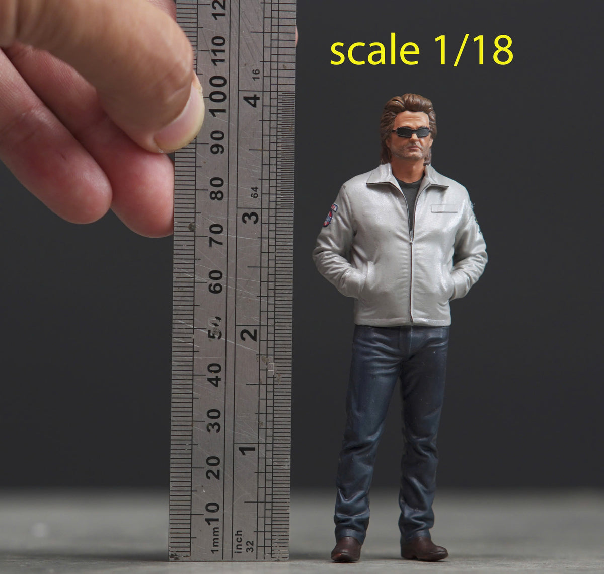 Death Mike Stunt figure HO 1/64 1/43 1/35 1/24 1/18 Scale handpaint high detail
