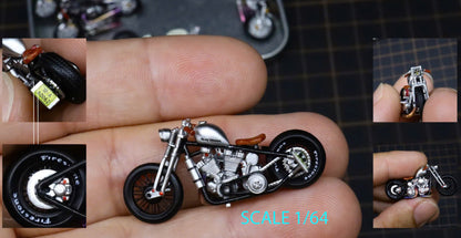 Motocycle bike 1/64 scale handpaint high detail