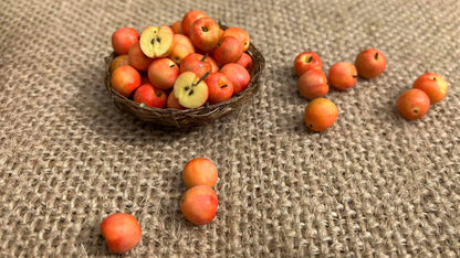 1/12 Apple Miniature Fruit (5pcs- WITHOUT BAMBOO BASKET)