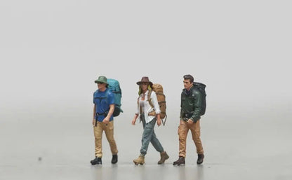 Hiker figure 1:18 to 1/64 HO scale handpaint high detail