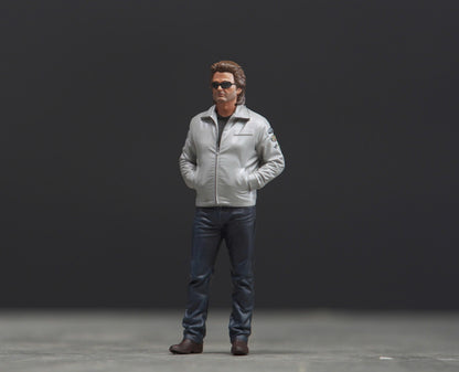 Death Mike Stunt figure HO 1/64 1/43 1/35 1/24 1/18 Scale handpaint high detail