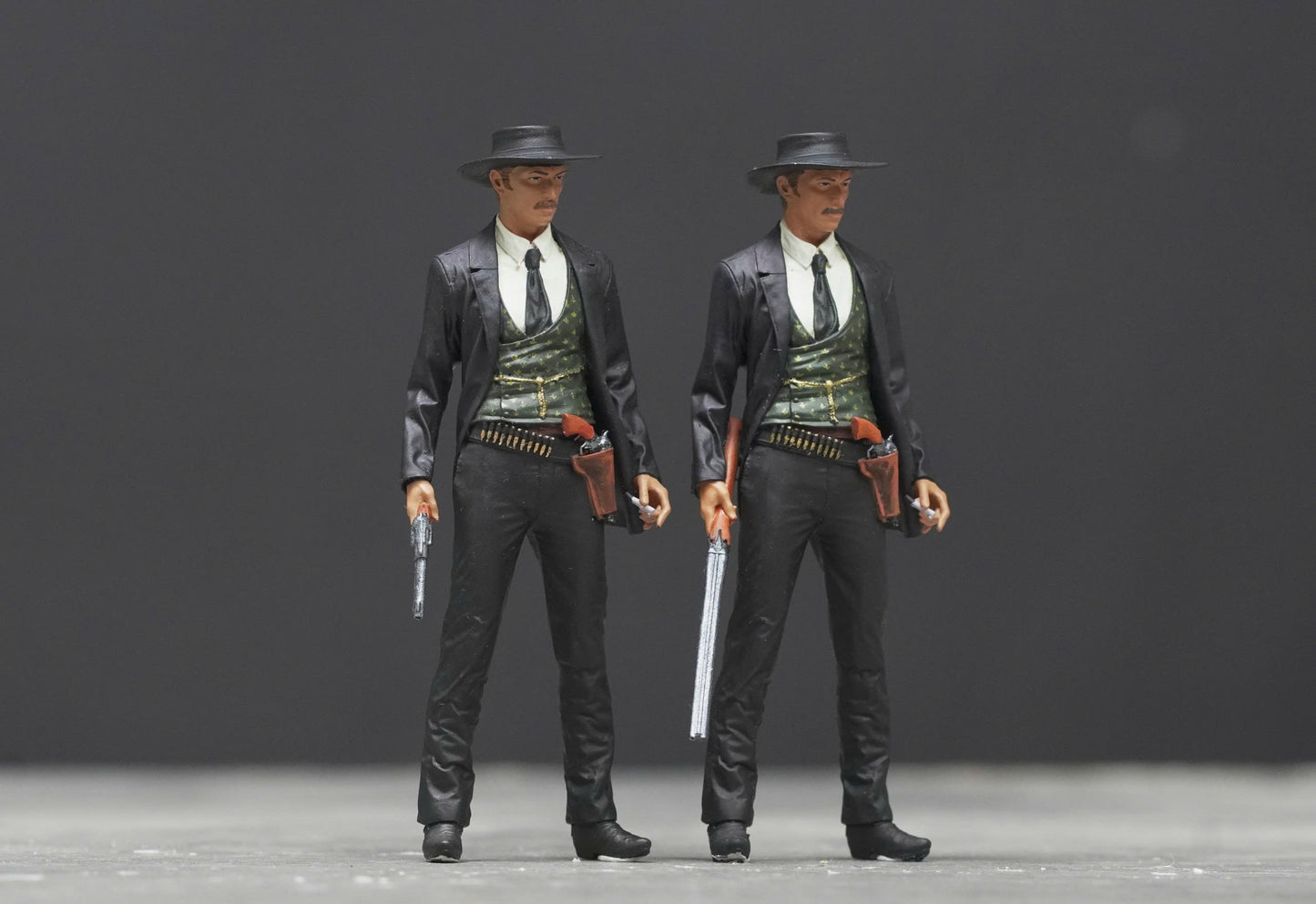 Bad cowboy figure HO 1/64 1/43 1/24 1/18 Scale handpaint high detail