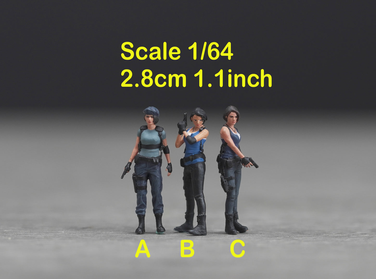 Evil figure HO 1/64 1/43 1/24 1/18 Scale handpaint high detail GE8,54,34